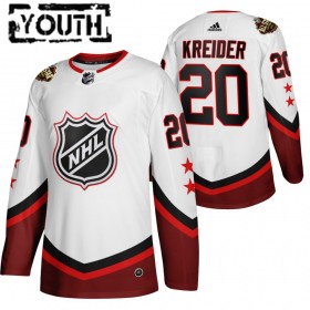New York Rangers Chris Kreider 20 2022 NHL All-Star Weiß Trikot Authentic - Kinder